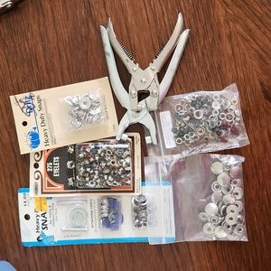 Vintage Rivet/Grommet/Snap Pliers & Eyelets  & Heavy Duty Snaps